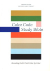 NKJV Color Code Study Bible, Brown Leathersoft, Red Letter